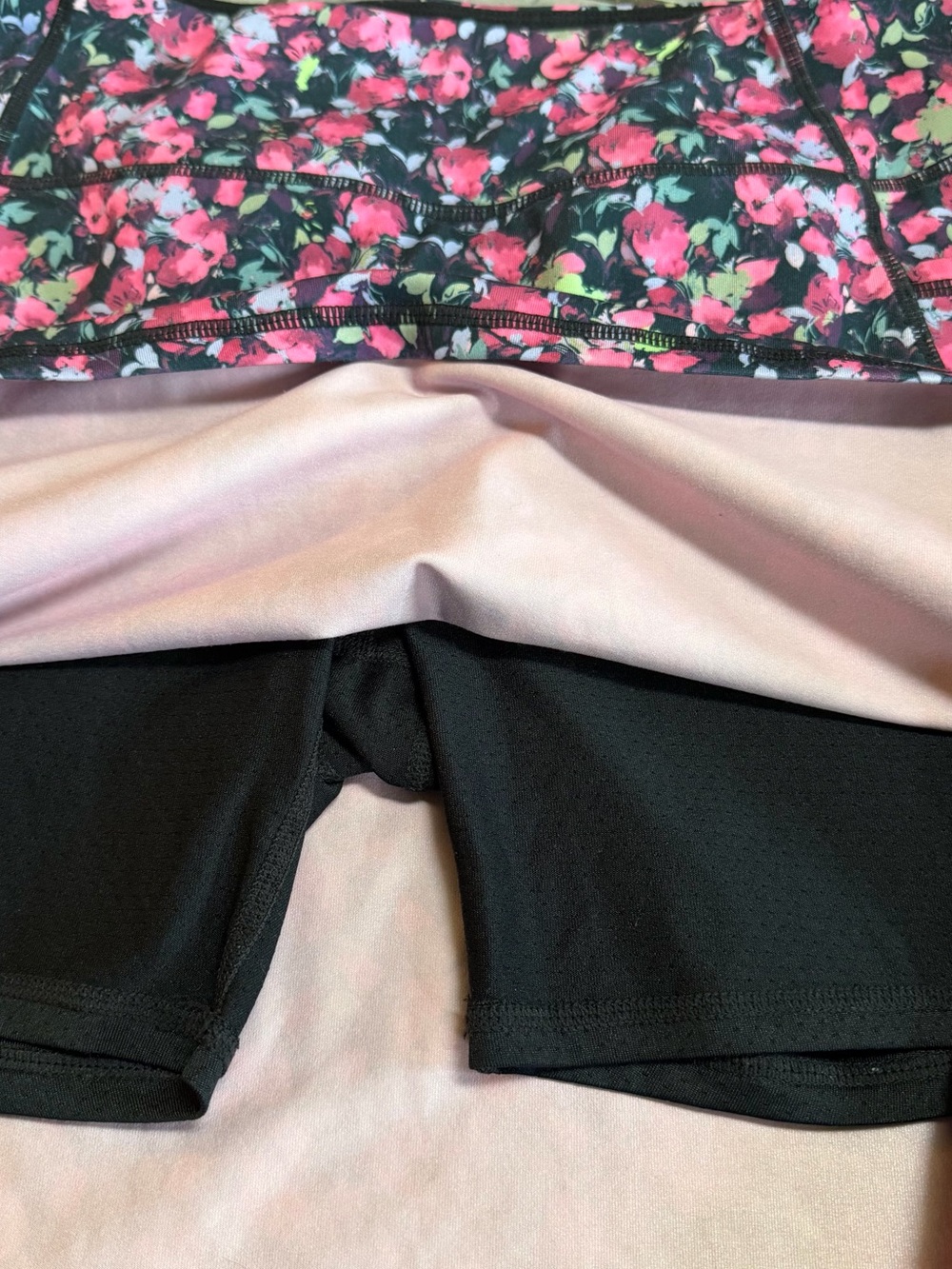 Sketchers Go Stretch Fantasy Fields Floral Pink Active Skort 16” size S - Picture 5 of 7